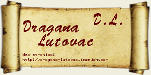 Dragana Lutovac vizit kartica